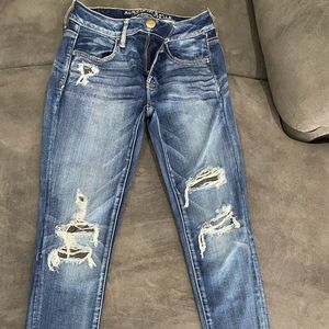 AMERICAN EAGLE OUTFITTERS SUPER STRETCH JEGGING SIZE 4 SHORT
